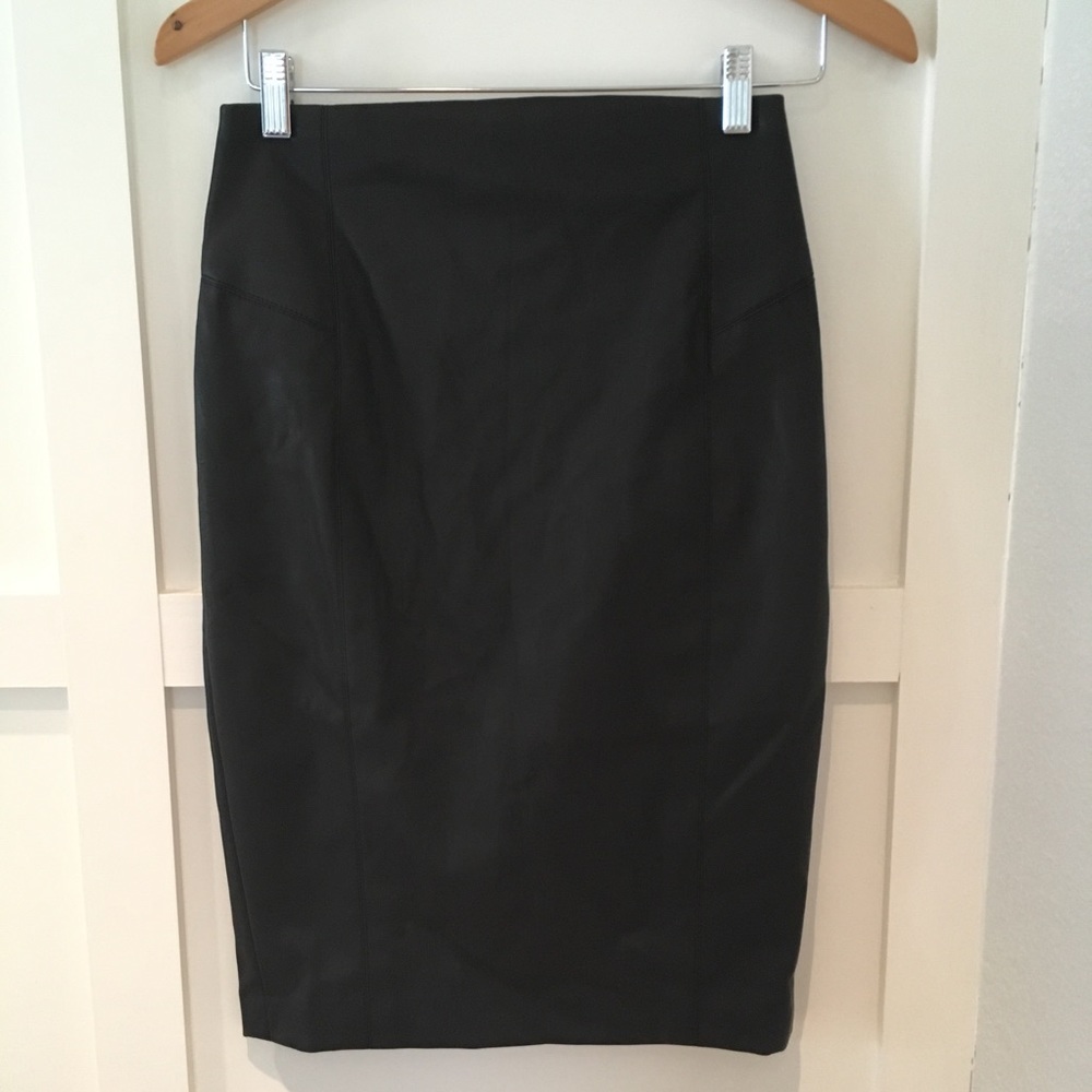 Express Faux Leather Pencil Skirt